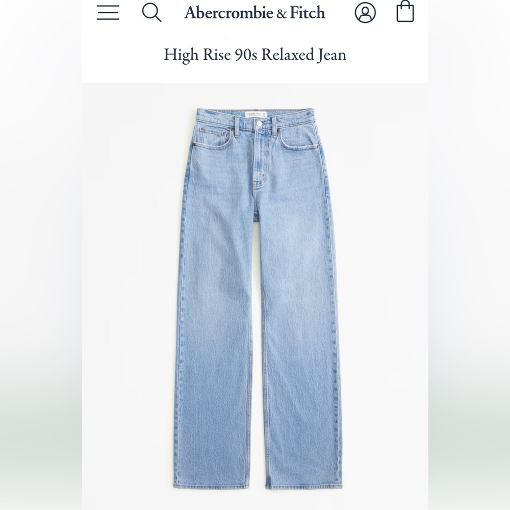 A&F 90s High Rise Relaxed Jean